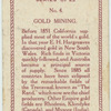 Gold mining.