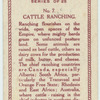 Cattle ranching.