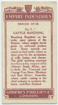 Cattle ranching.