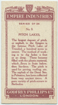 Pitch lakes.