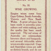 Wine growing.