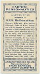 H.R.H. The Duke of Kent.