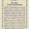 Rt. Hon. Neville Chamberlain.
