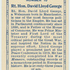 Rt. Hon. David Lloyd George.