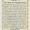 Rt. Hon. Sir Samuel Hoare.