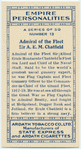 Admiral of the Fleet Sir A.E.M. Chatfield.