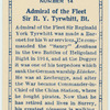 Admiral of the Fleet Sir R.Y. Tyrwhitt, BT.