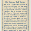 Rt. Hon. A. Duff Cooper.