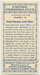 Field-Marshal Lord Milne.