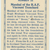 Marshal of the R.A.F. Viscount Trenchard.