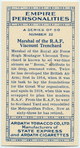 Marshal of the R.A.F. Viscount Trenchard.