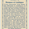 Marquess of Linlithgow.