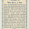Hon. Sir J.C. Parr.