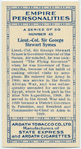 Lieut. Col. Sir George Steward Symes.