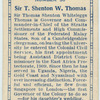Sir T. Shenton W. Thomas.