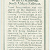 In the Drakensberg, South African Railways.