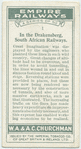 In the Drakensberg, South African Railways.