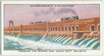 Crossing the Sennar Dam, Sudan Govt. Railways.