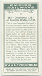 The "Continental Ltd." on Pembina Bridge, C.N.R. [Canadian National Railway].