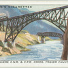 Where C.N.R. [Canadian National Railway] and C.P.R. [Canadian Pacific Railway] cross, Fraser Canyon.