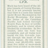 The Connaught Tunnel, C.P.R. [Canadian Pacific Railway].