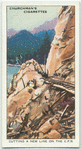Cutting a new line on the C.P.R. [Canadian Pacific Railway].