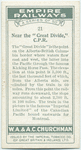 Near the "Great Divide," C.P.R. [Canadian Pacific Railway].