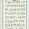 The Penang-Singapore Express, F.M.S. Railways.