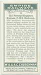 The Penang-Singapore Express, F.M.S. Railways.