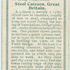 Steel caisson, Great Britain.