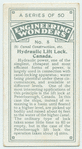 Hydraulic Lift Lock, Canada.