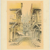 Mercery Lane and cathedral, Canterbury.