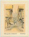 Mercery Lane and cathedral, Canterbury.