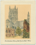 The cathedral and ruins of the Guesten Hall, Worcester.