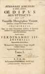 Athanasii Kircheri ...Oedipvs aegyptiacvs, ... Tomus I. [Title page, vol. I]