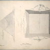 Great Pyramid. Vertical and horizontal sections. Fig. 1. Vertical section from south to north through passages and chambers ; Fig. 2. Plan and horizontal section through A-B.