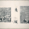 Fig. 1. View of the upper entrance; Fig. 2. View of lower entrance; Figs. 3. and 4. Excavations near the north-western and south-western angles.