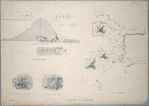 Pyramids of Abooseer [Abouseir]: map, section, plan, views, and hieroglyphics.