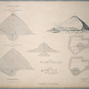 Southern and small stone pyramids of Dashhoor: view, plans, sections, and hieroglyphics.