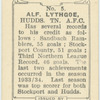 Alf. Lythgoe, Hudd[ersfield] T[ow]n A.F.C.