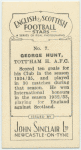 George Hunt, Tott[ing]ham H[otspurs] A.F.C.