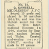 G. Camsell, Middlesbro' A.F.C.
