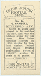 G. Camsell, Middlesbro' A.F.C.