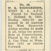 W.G. Richardson, West B[romwich] A[lbion] A.F.C.