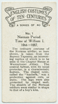 Norman period. Time of William I. 1066-1087.