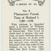 Plantagenet period. Time of Richard I. 1189-1199.