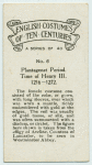 Plantagenet period. Time of Henry III. 1216-1272.