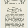 Plantagenet period. Time of Edward III. 1327-1377.
