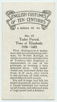 Tudor period. Time of Elizabeth. 1558-1603.
