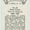 Stuart period. Time of Charles II. 1660-1685.